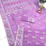 Lavender Soft Dhakai Jamdani Saree