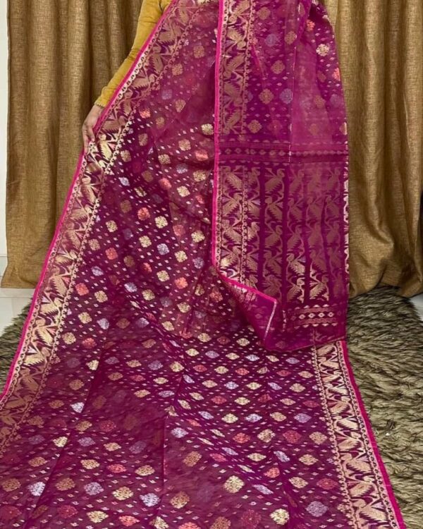 Velvet Soft Joriwork Jamdani Saree