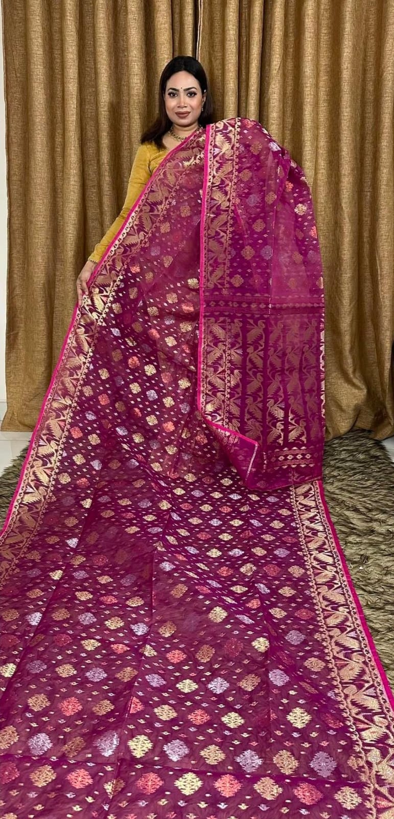 Velvet Soft Joriwork Jamdani Saree