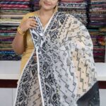 White Soft Buti Jamdani Sari With Blouse Piece