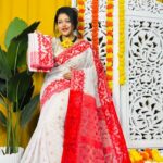 White Soft Dhakai Jamdani Saree