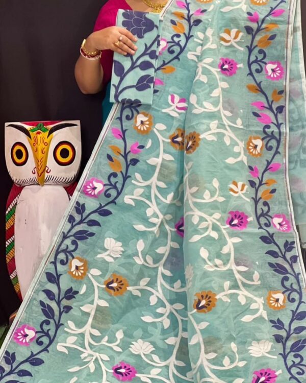 Lota Soft Gulf Stream Jamdani Saree